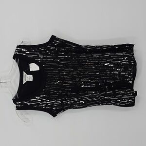 Missok Sequin Black Tank Top Size S